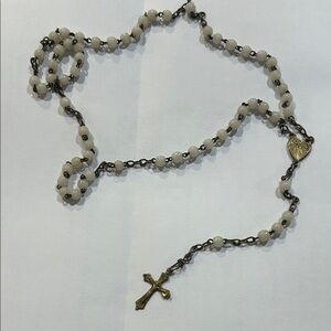 Vintage Silver tone Rosary Beads